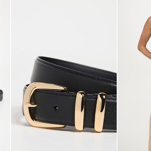 Favorite Daughter Black Belt with Gold Buckle